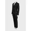 Suit with striped trousers