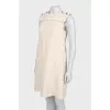 A-line dress with gold buttons