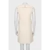 A-line dress with gold buttons
