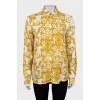 Straight shirt in signature print