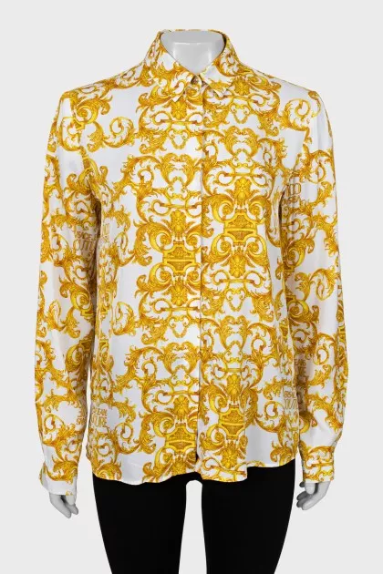 Straight shirt in signature print
