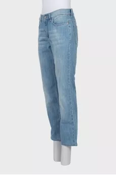 Джинси straight fit на високій талії