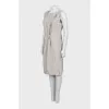 Beige dress with patch pockets