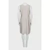 Beige dress with patch pockets