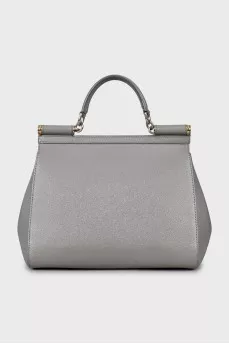 Leather satchel bag Sicily