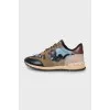 Sneakers with military print