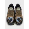 Sneakers with military print