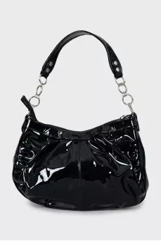 Lacquer shoulder bag
