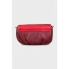 Two-tone leather crossbody bag