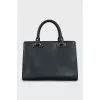 Black tote bag
