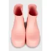 Rubber boots with chunky soles