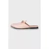 Pink Princetown mules