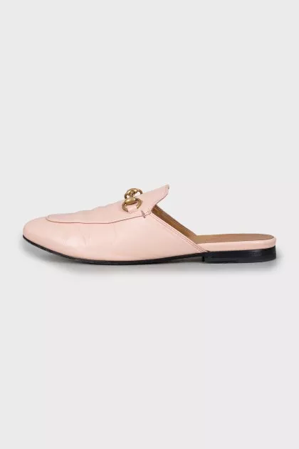 Pink Princetown mules