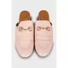 Pink Princetown mules