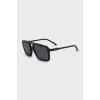 Black rectangular sunglasses