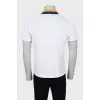 Men's polo shirt with embroidered print