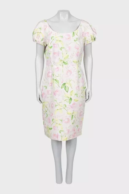 Short sleeve floral dress