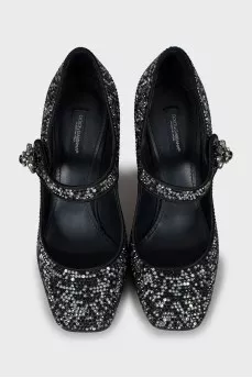 Rhinestone squaretoe shoes