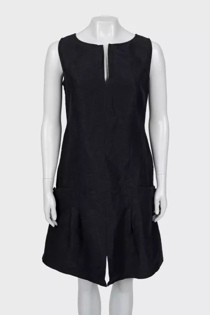 A-line dress with pockets