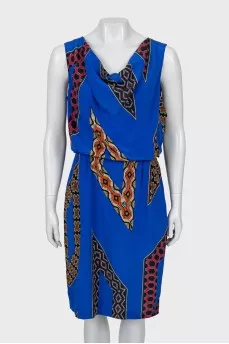Sleeveless silk dress