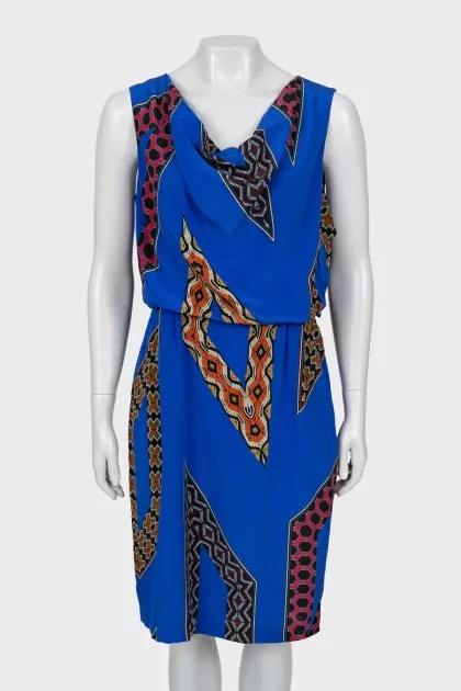 Sleeveless silk dress