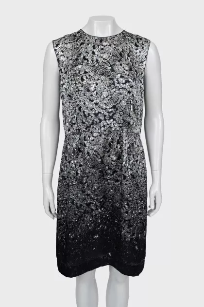 A-line print dress