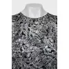 A-line print dress