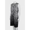 A-line print dress