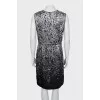 A-line print dress