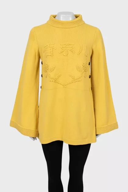 Knitted A-line tunic