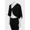 Cardigan with snap button loose fit