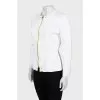 Knitted jacket with zipper
