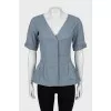 Short sleeve fitted jacket
