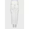 White trousers with patch pockets
