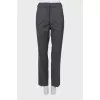 Gray wool trousers