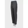 Gray wool trousers