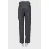 Gray wool trousers