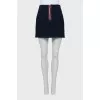 Fitted skirt with gold zipper