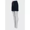 Fitted skirt with gold zipper