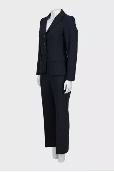 Striped suit of jacket and trousers