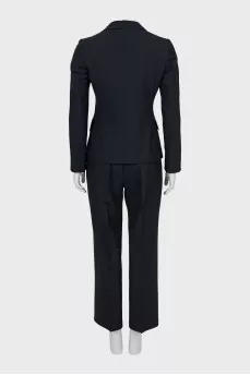 Striped suit of jacket and trousers