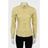 Slim fit shirt with stripe print