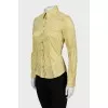 Slim fit shirt with stripe print