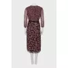Floral silk midi dress