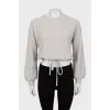 Knitted wool and cashmere sweater