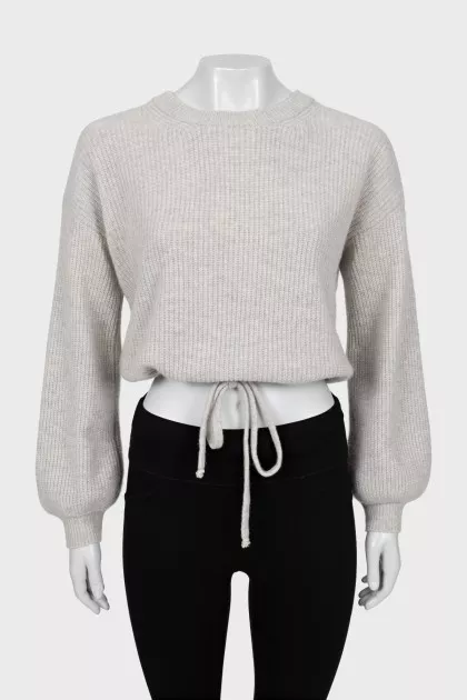 Knitted wool and cashmere sweater