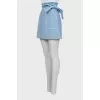 Blue skirt with contrast seams