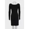 Bodycon dress with raised seams