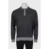 Men's jumper with striped print