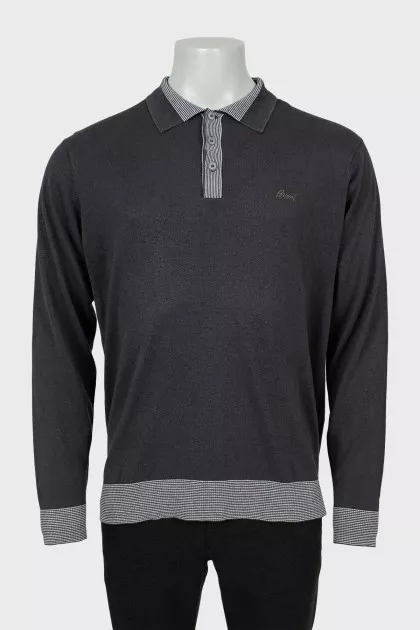 Men's jumper with striped print